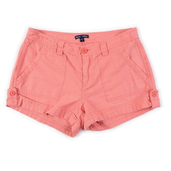 GAP Aubrey pink Linen blend shorts size 8 - Picture 1 of 8